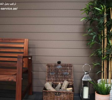 تركيب بديل الخشب للجدران في العين